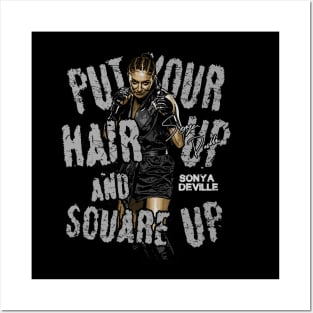 Sonya Deville Hair Up Square Up Posters and Art